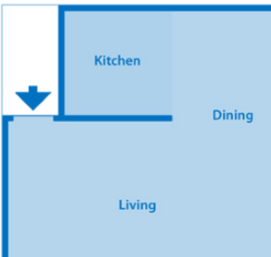 Estancia 1B One Bedroom Floor Plan